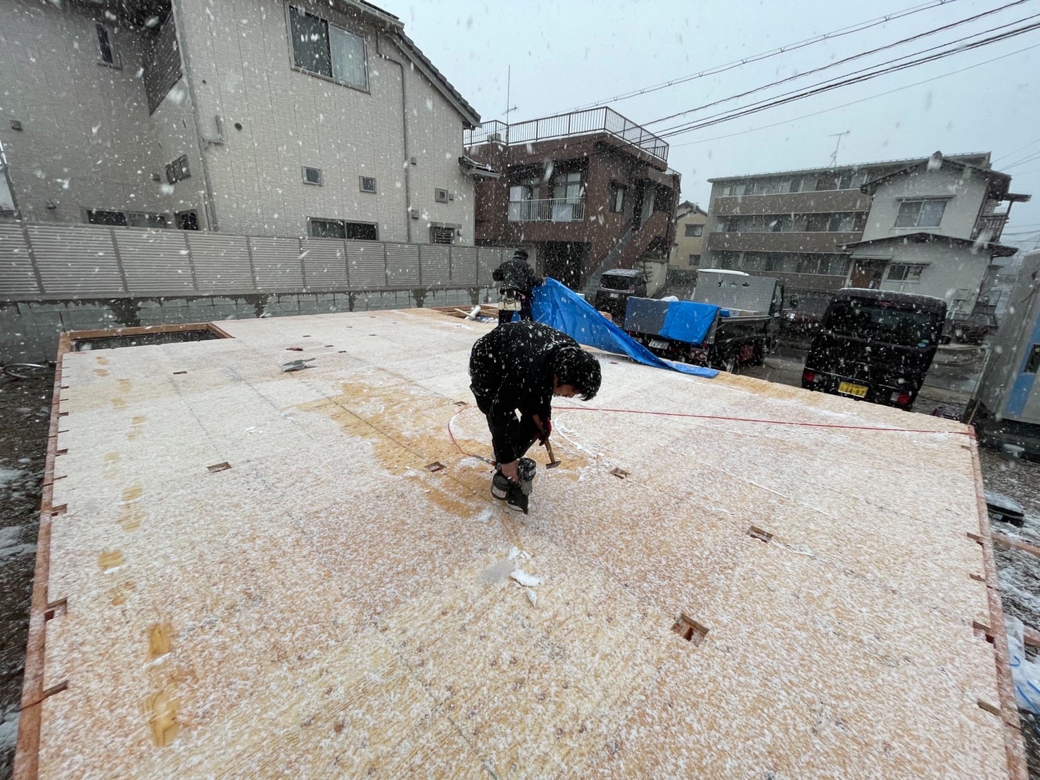 安佐北区可部I様邸　新築工事〜土台敷〜